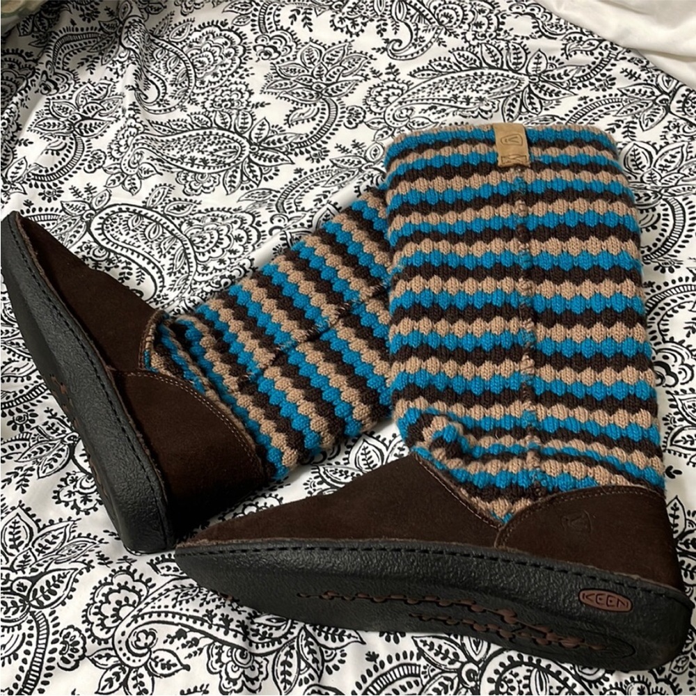 Keen Sweater Top Winter Boots Size 8 - Picture 1 of 7